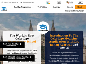 'uniadmissions.co.uk' screenshot