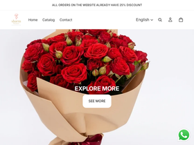 sharmflower.com homepage screenshot