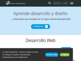 'desarrolloweb.com' screenshot