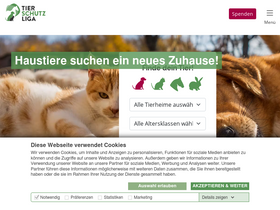 'tierschutzliga.de' screenshot