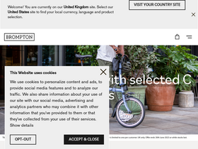 'brompton.com' screenshot