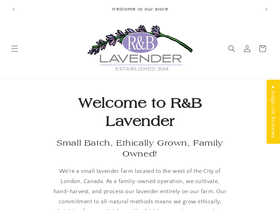 randblavender.com homepage screenshot
