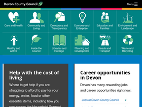 'devon.gov.uk' screenshot