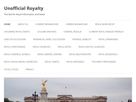 'unofficialroyalty.com' screenshot