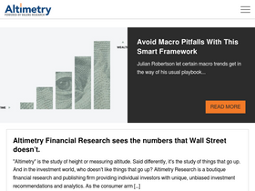'altimetry.com' screenshot