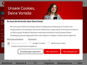 'vodafone.de' screenshot