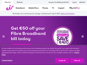 'eir.ie' screenshot