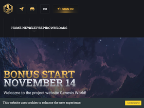 Genesis-world.live website image