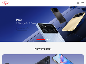 'itel-mobile.com' screenshot