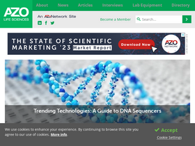'azolifesciences.com' screenshot