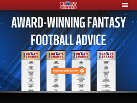 'draftsharks.com' screenshot