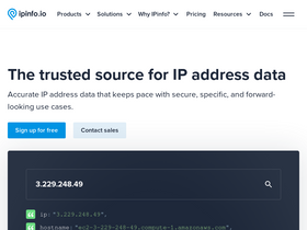 'ipinfo.io' screenshot