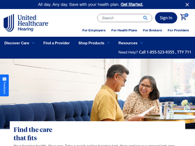 'uhchearing.com' screenshot