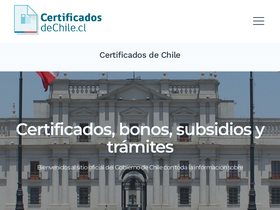 'certificadosdechile.cl' screenshot