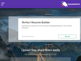 'easyupload.io' screenshot