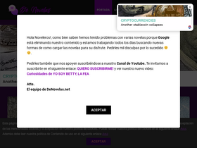 'denovelas.net' screenshot