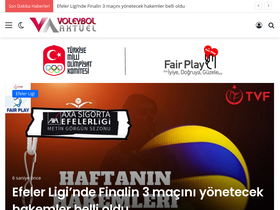 'voleybolaktuel.com' screenshot