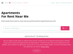 'apartmentlove.com' screenshot
