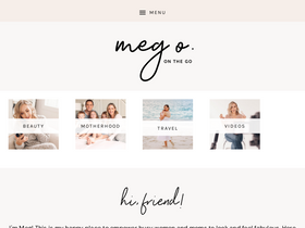 'megoonthego.com' screenshot