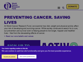 'wcrf-uk.org' screenshot