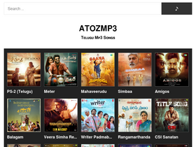 'atozmp3.cc' screenshot