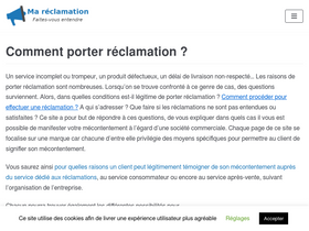 'ma-reclamation.com' screenshot