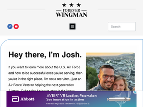 'foreverwingman.com' screenshot