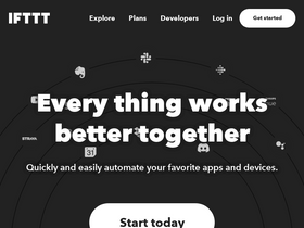 'ifttt.com' screenshot