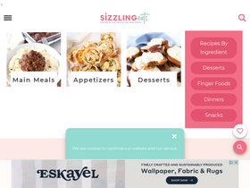 'sizzlingeats.com' screenshot