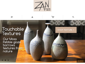 zanhomedecor.com homepage screenshot