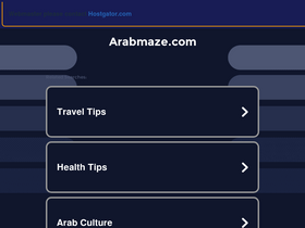 'arabmaze.com' screenshot