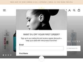 hairproducts.com.au homepage screenshot