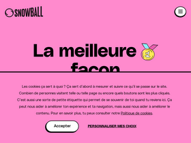 'snowball.xyz' screenshot