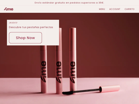 4mecosmetics.com homepage screenshot