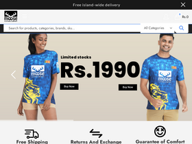 'mooseclothingcompany.com' screenshot