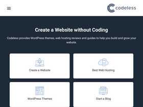 'codeless.co' screenshot