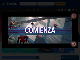 'cinepolis.com.mx' screenshot