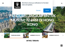 'tripzilla.id' screenshot