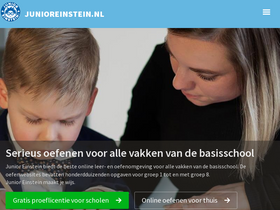 'junioreinstein.nl' screenshot
