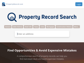 'propertyrecord.com' screenshot