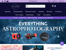 allstartelescopes.com homepage screenshot