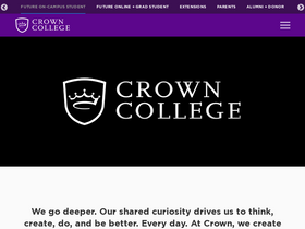 'crown.edu' screenshot