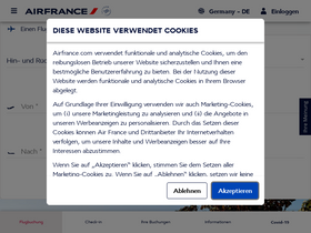 'airfrance.de' screenshot