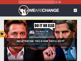 'wearechange.org' screenshot