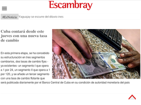 'escambray.cu' screenshot