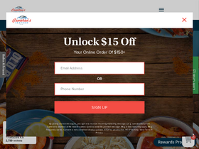 'cameronsseafood.com' screenshot