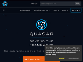 'quasar.dev' screenshot