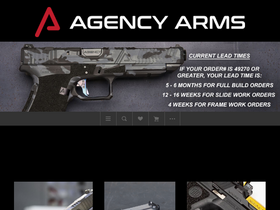 'agencyarms.com' screenshot