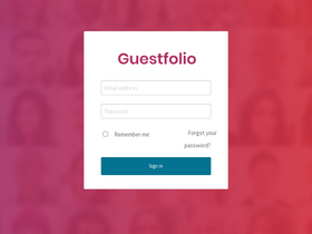 'guestfolio.net' screenshot