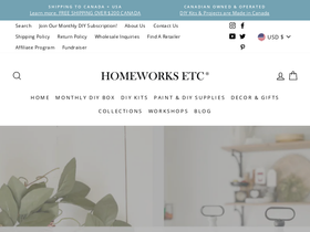 homeworksetc.ca homepage screenshot